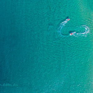Bondi Beach surf boats birds eye